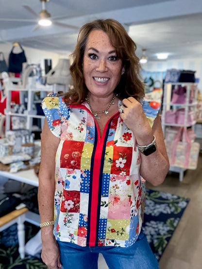 Americana Bloom Top