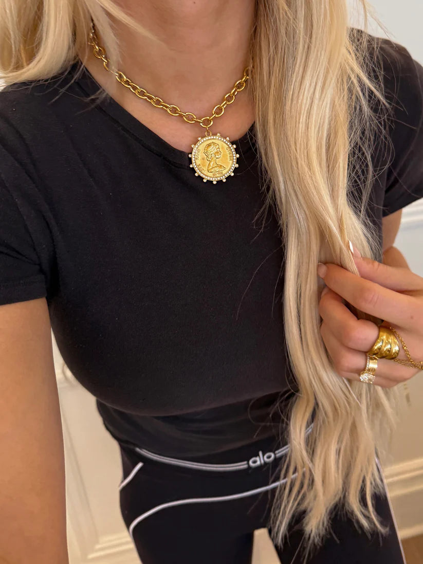 Golden Standard Coin Necklace