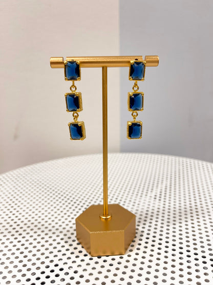 Stacked Gem Drop Earrings Threads of Grace