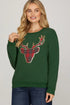 Plaid and Pine Reindeer Sweatshirt she&sky