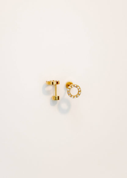 Lainey Stud Earrings-Gold