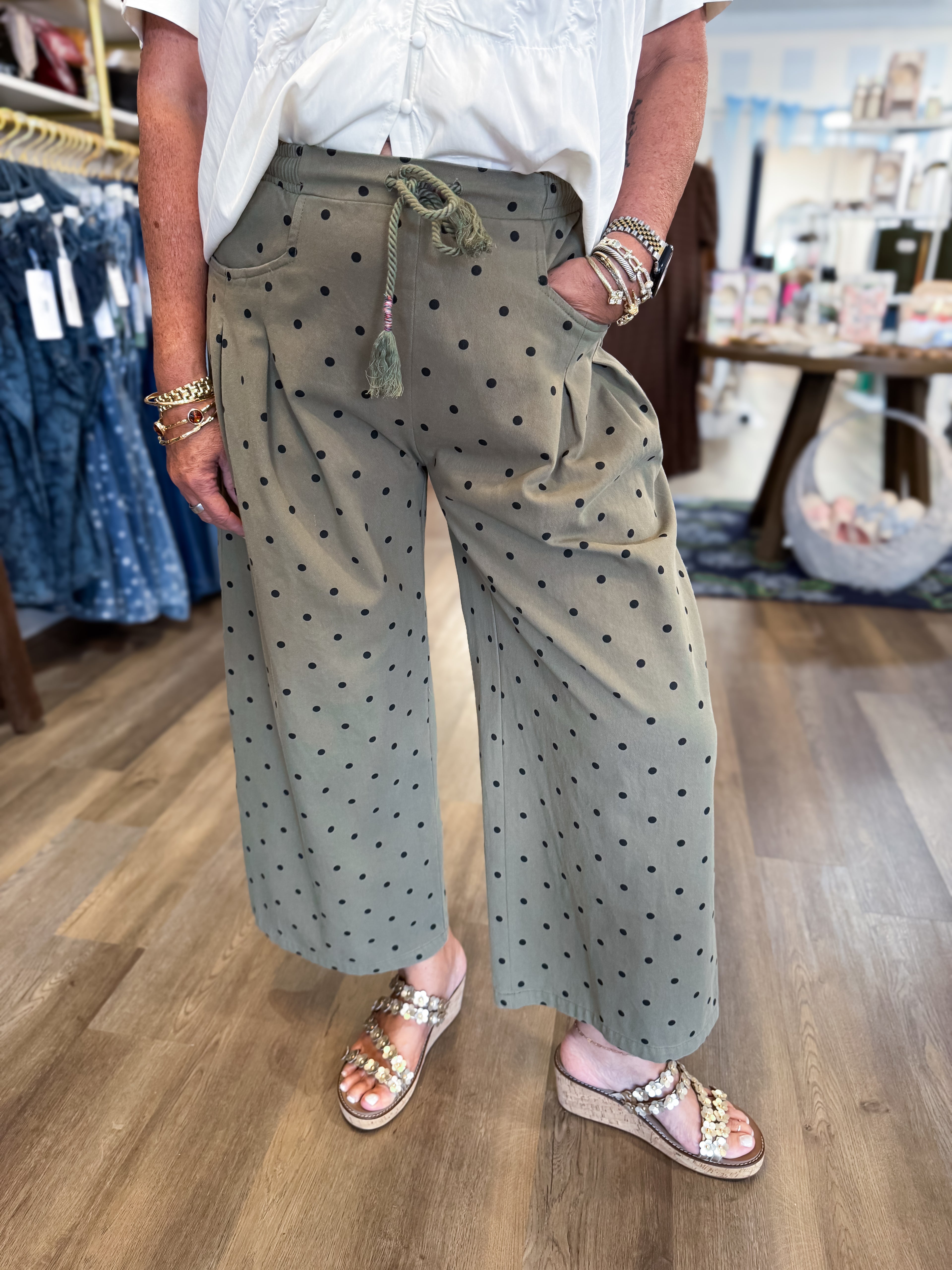 Spotted Comfort Pants Jodifl