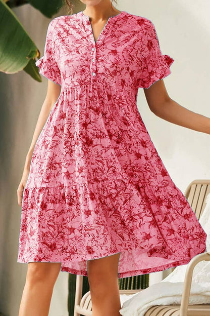 Vicki V Neck Floral Dress