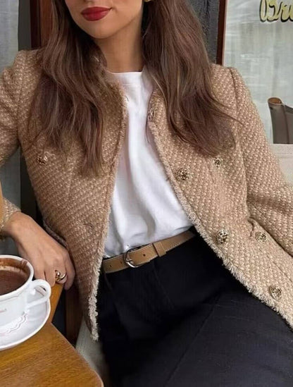 Savannah Tweed Button Jacket