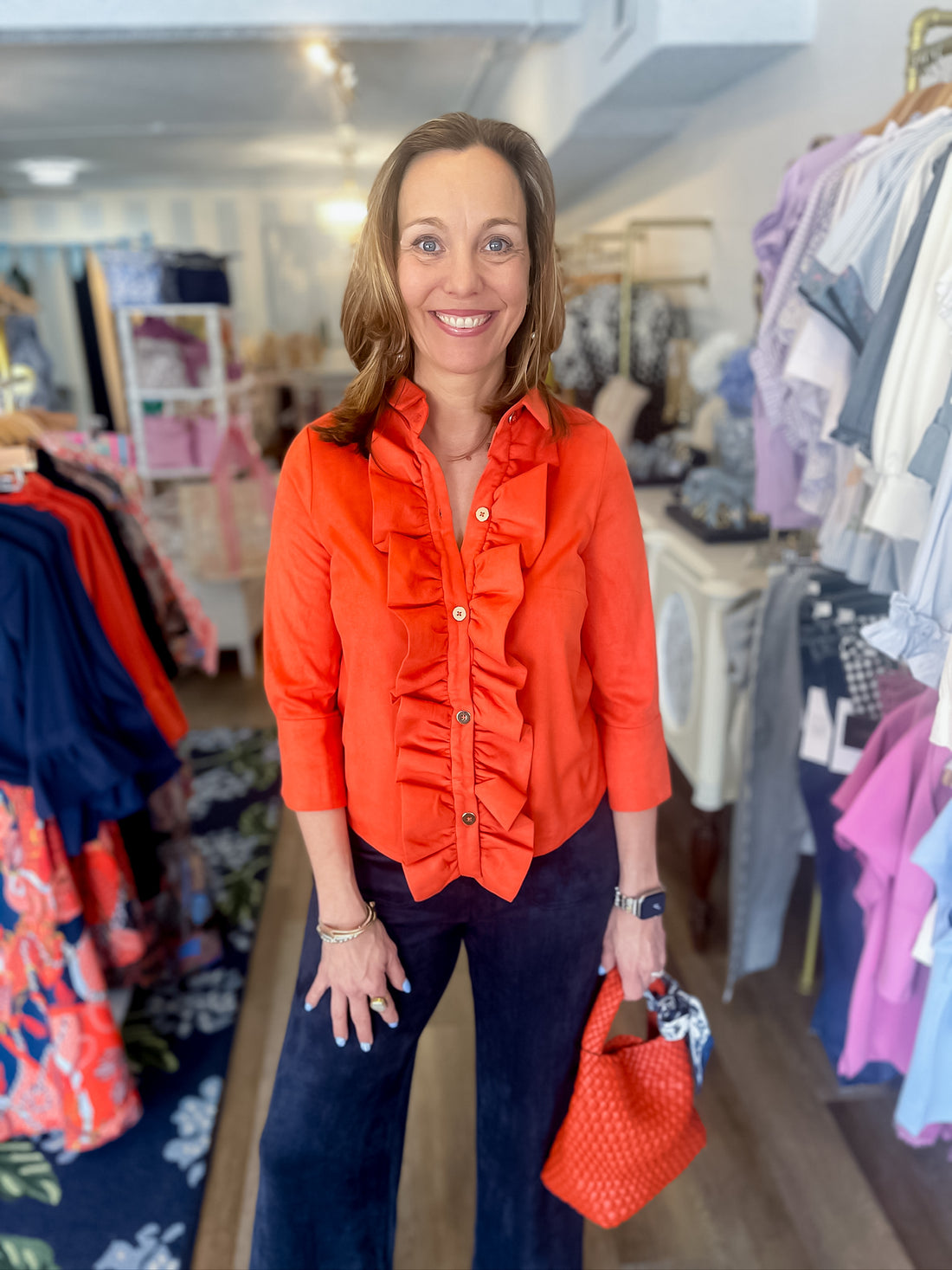 Ruffle the Rules Blouse Gretchen Scott
