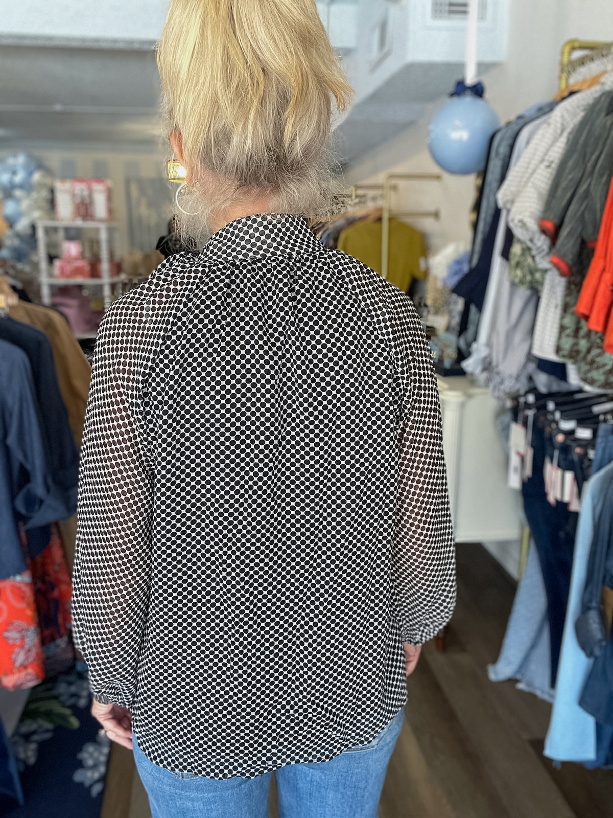 The Blythe Bow Blouse Easel