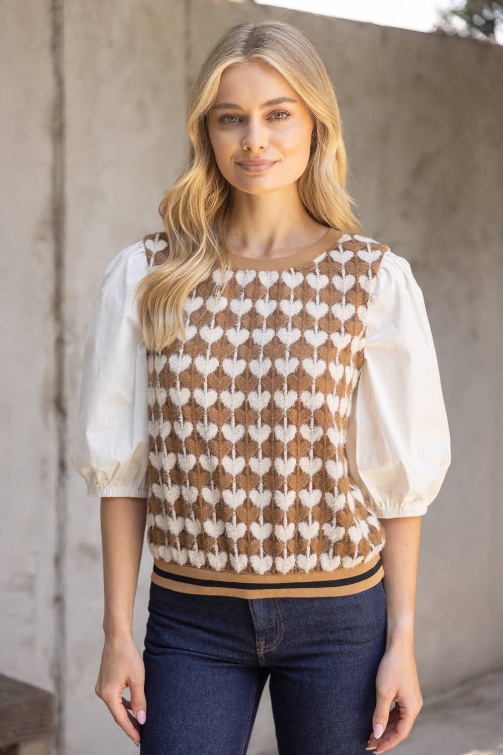 Sweetheart Knit Top VOY
