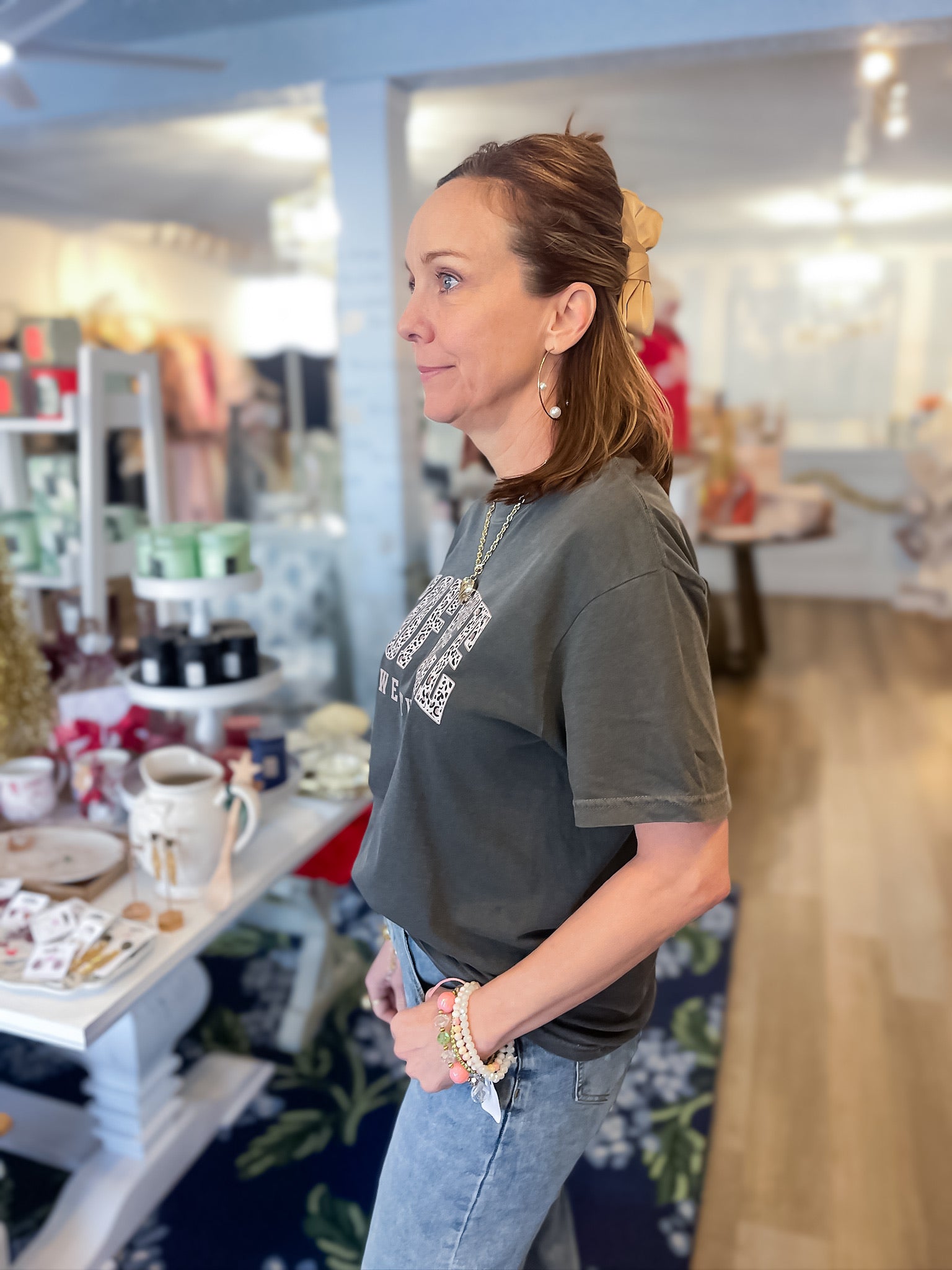 Coffee Weather Comfort Tee Threads of Grace