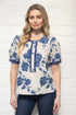 Blue Haven Floral Top VOY