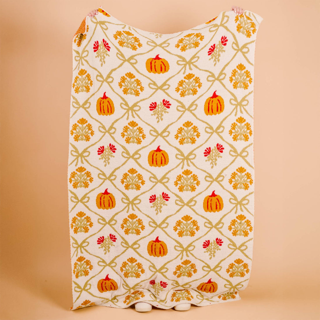 Pumpkin patch throw blanket 