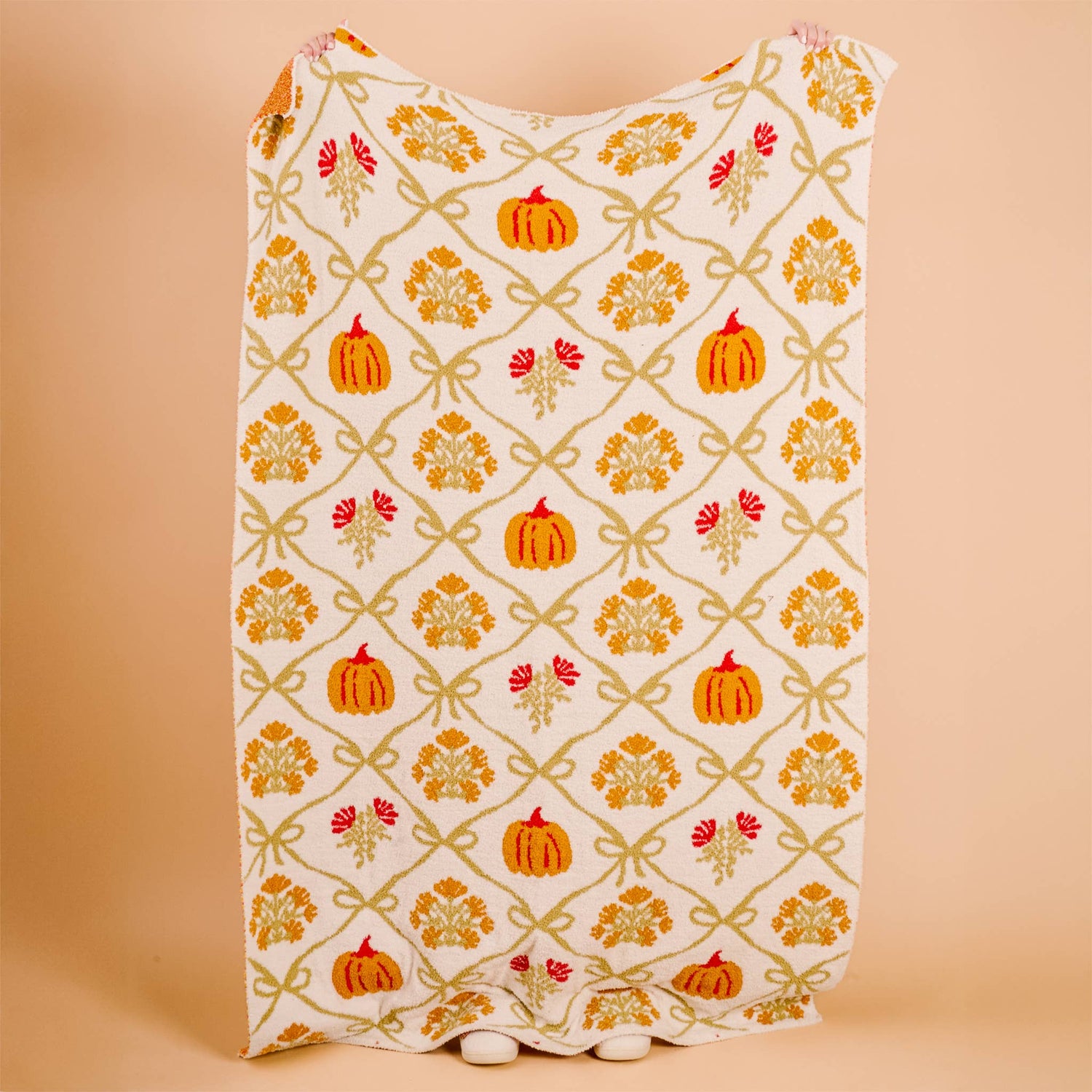 Pumpkin patch throw blanket 