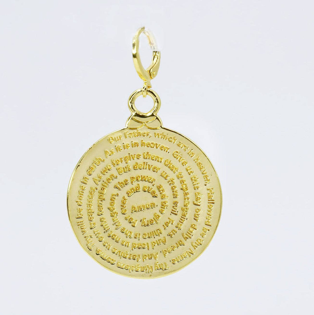 Lord’s Prayer gold Charm 