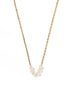 Gold pearl necklace 