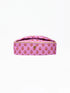 Kiss and Makeup Mini Bag | Pink Floral Block Mary Square