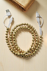 Gold beaded 2 in 1 phone charger 
