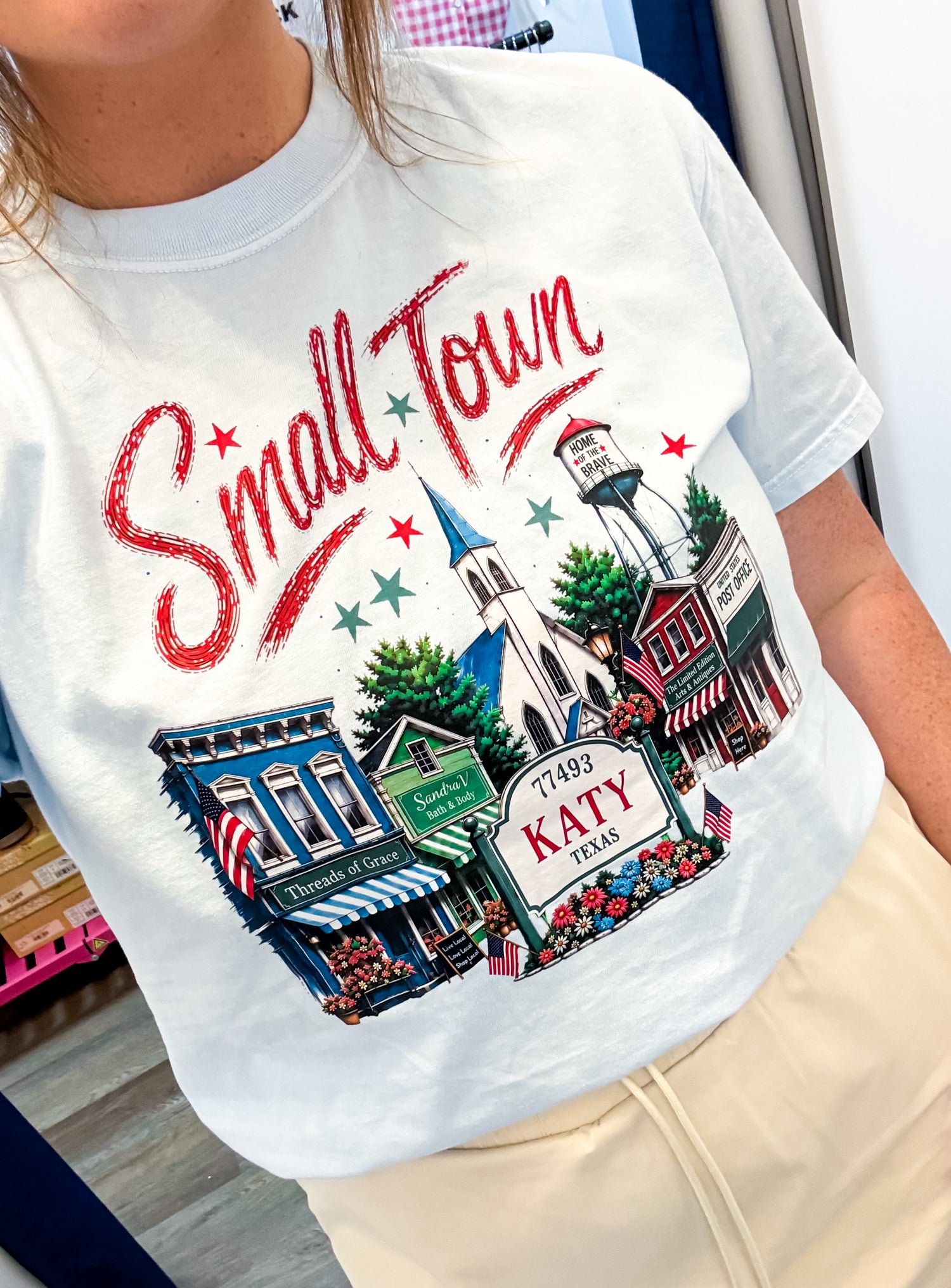 Small Town Katy Tee August Avenue