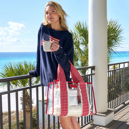 The Casemate Cherry Gingham Jelly Tote Case Mate