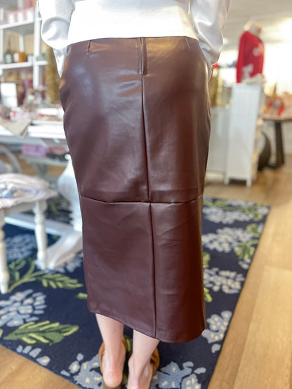 Cognac Couture Knot Skirt Threads of Grace