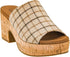 Totally Buggin Camel Plaid Wedges Corkys
