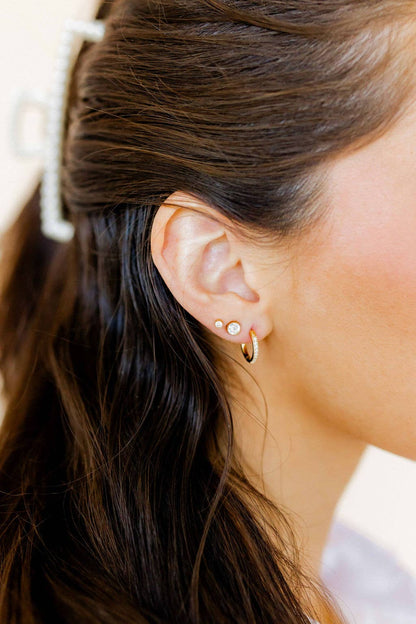 Juliet Clear Stud Earrings