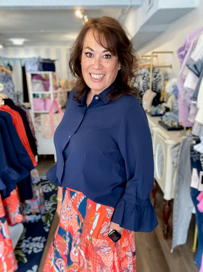 Refined Ruffle Blouse Gretchen Scott