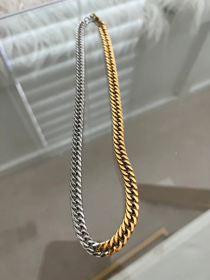 Two Tone Luxe Chain Necklace
