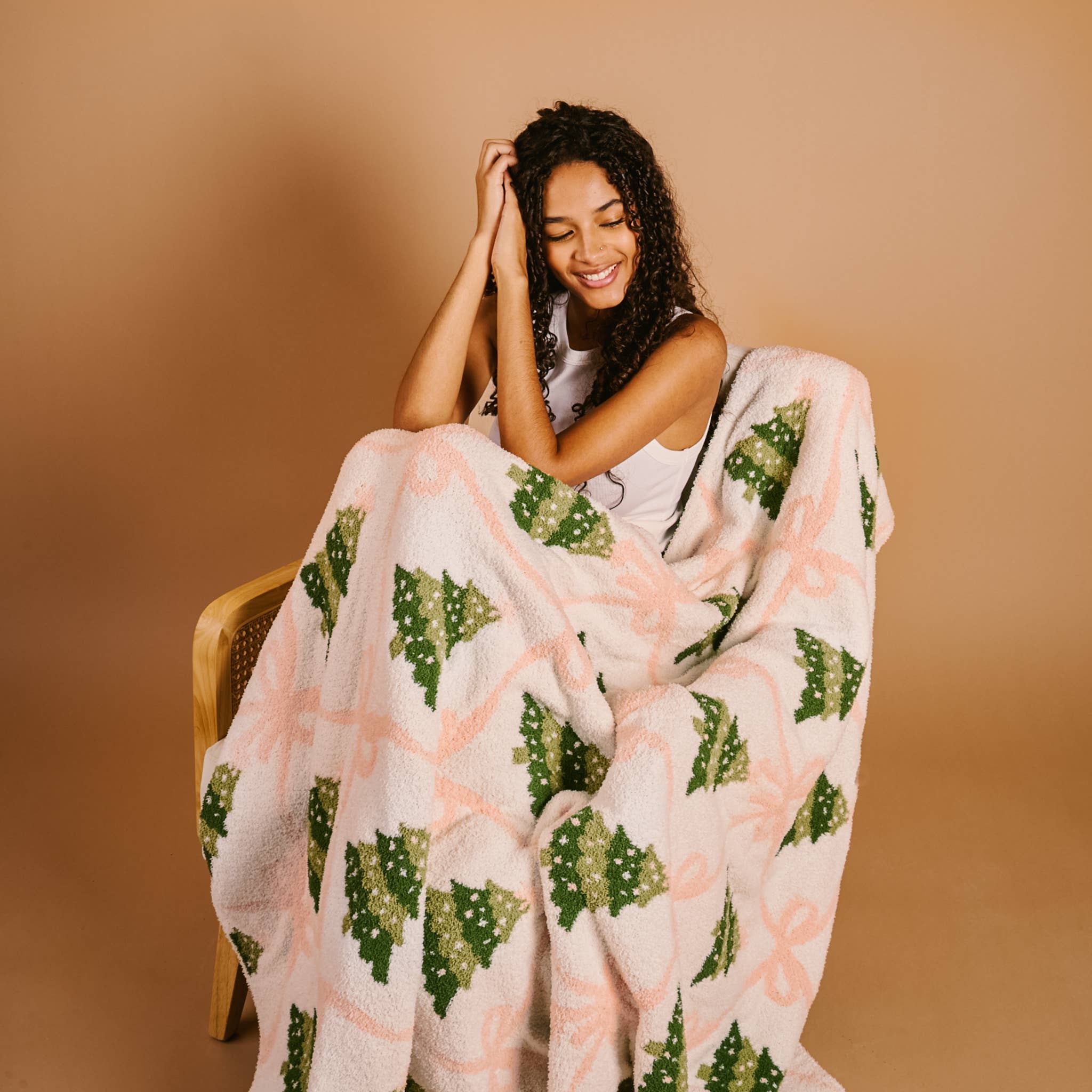 Cozy Dreams Luxe Blanket-Twinkling Trees The Darling Effect