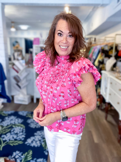 Dolly Flutter Top - Pink Mudpie