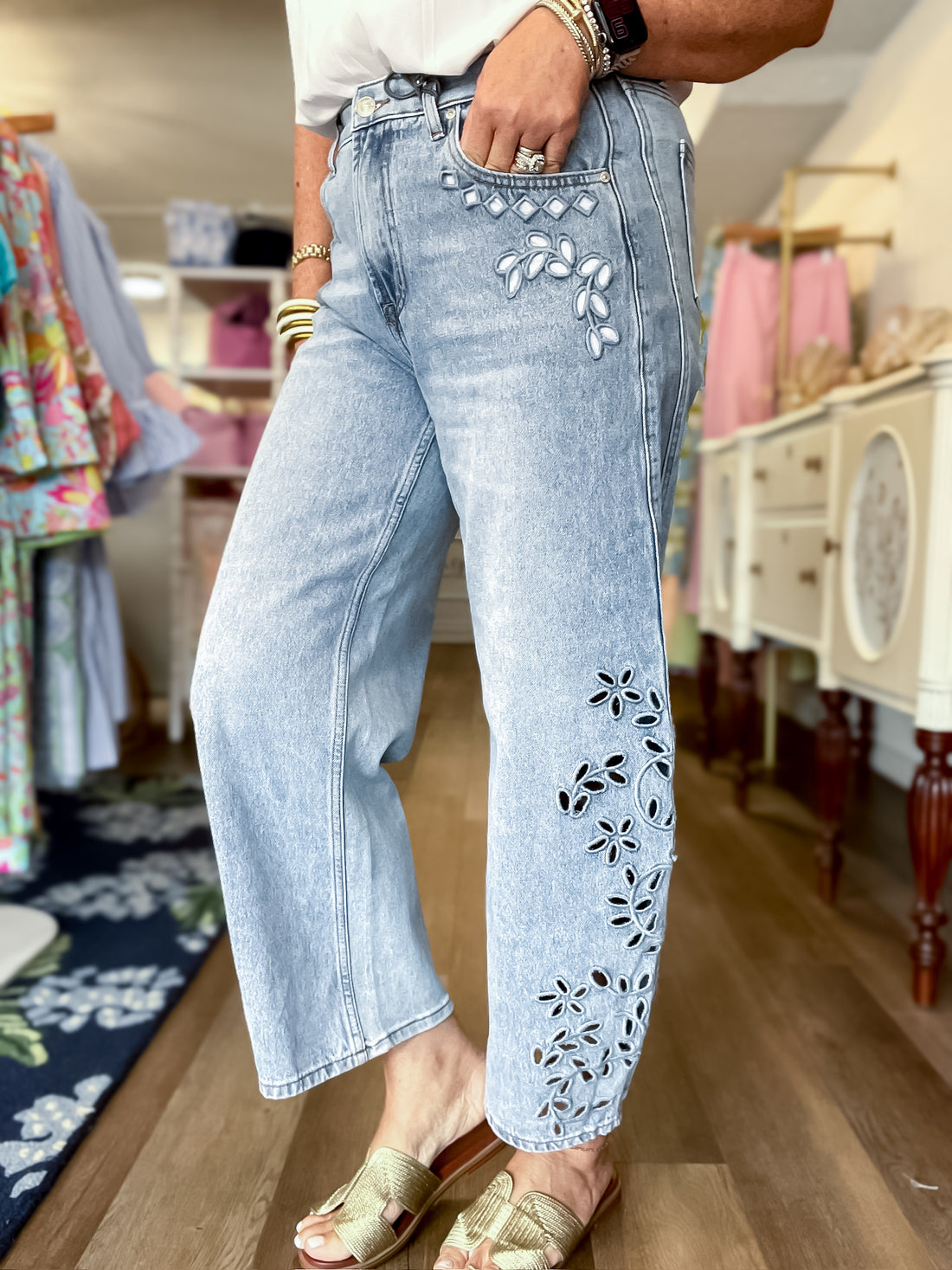 Daisy Drift Barrel Jeans Saige