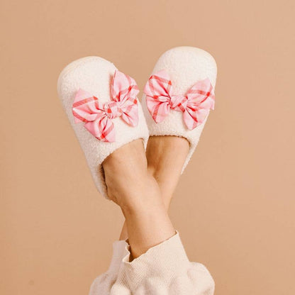 Holiday Plaid Cozy Slippers The Darling Effect
