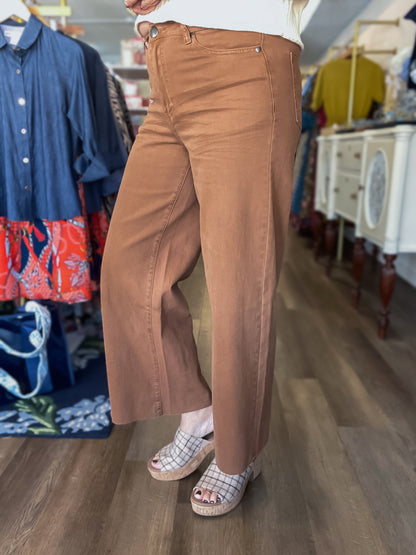 The Hampton Twill Pants – Coffee Easel
