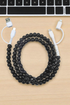 Black beaded 2 in 1 charger