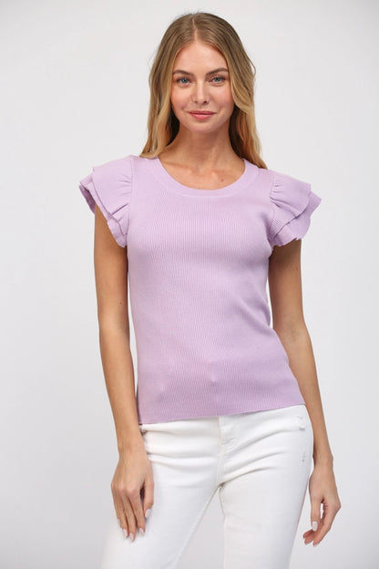Jane Flutter Sleeve Top