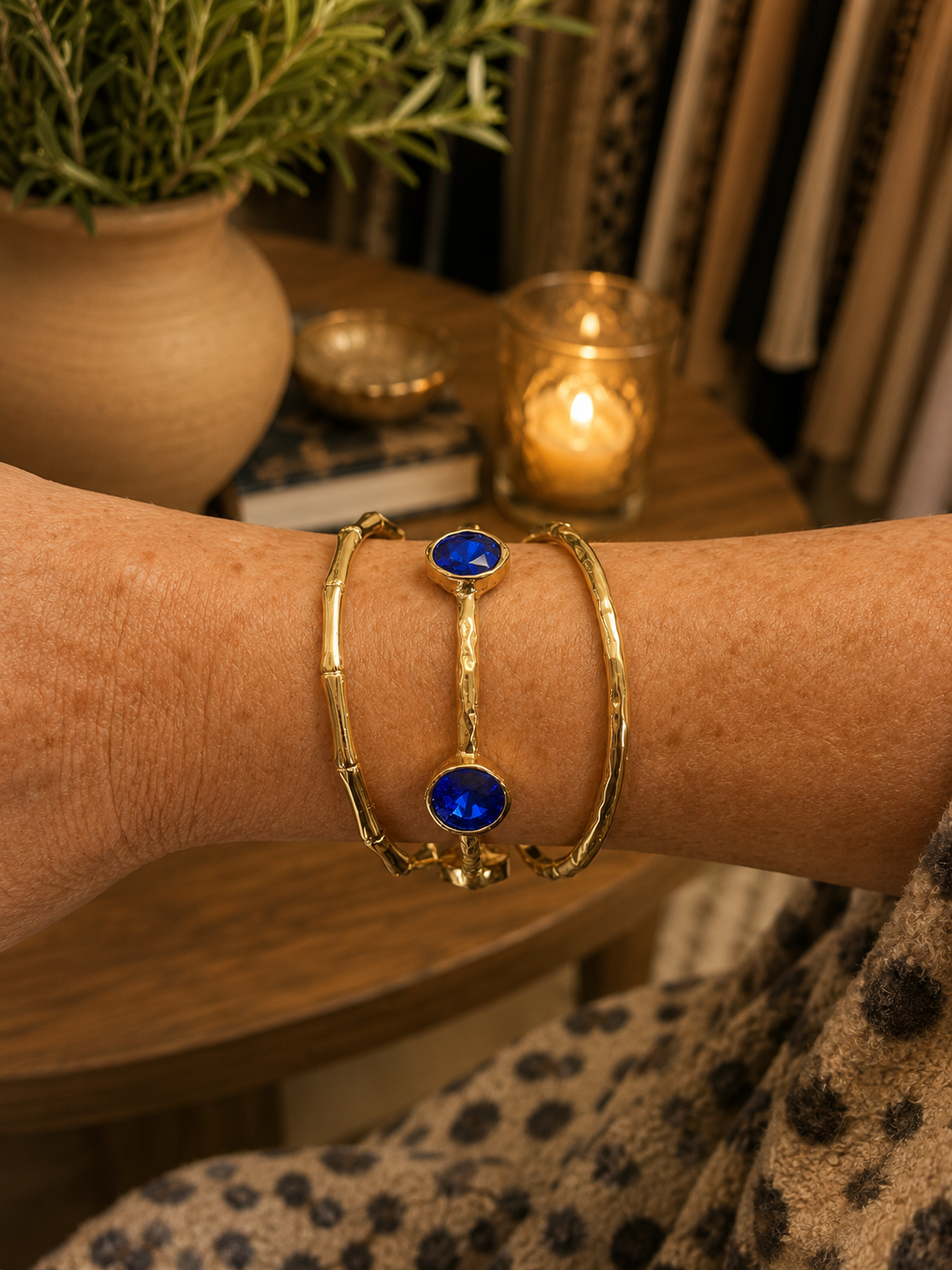 Hammered Bracelet Stack SW Trading