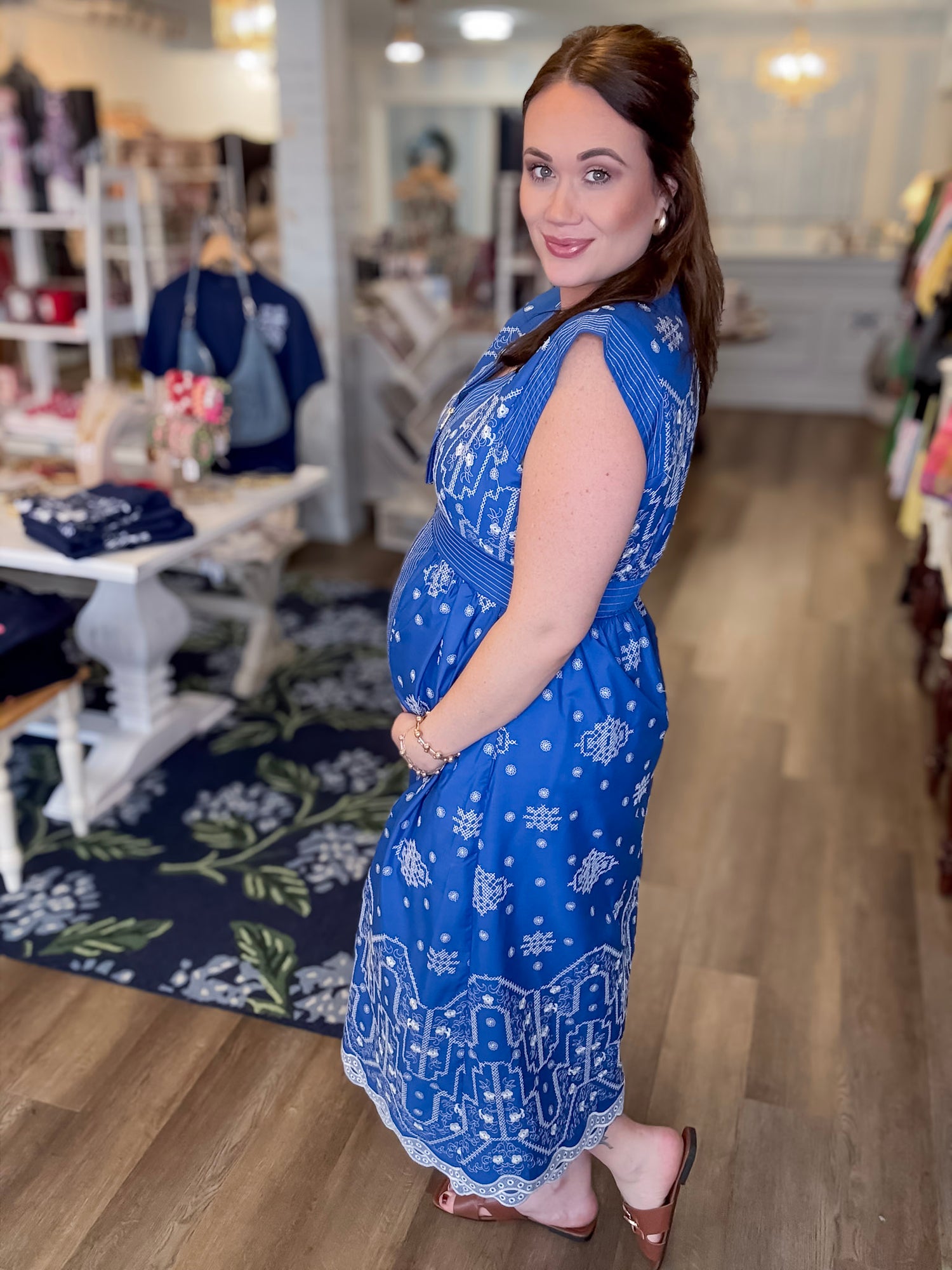 Mariner Stitch Embroidered Dress