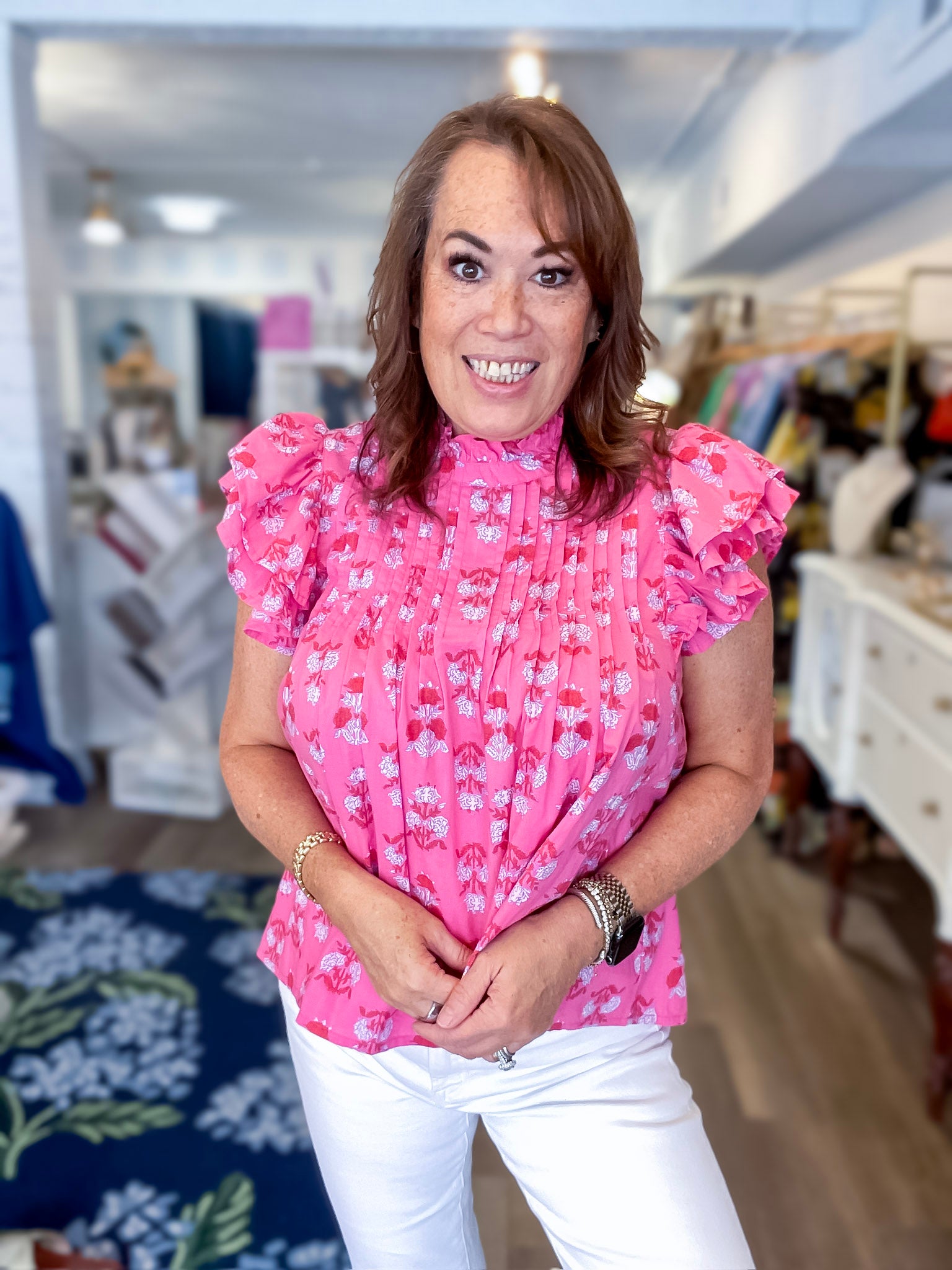 Dolly Flutter Top - Pink Mudpie