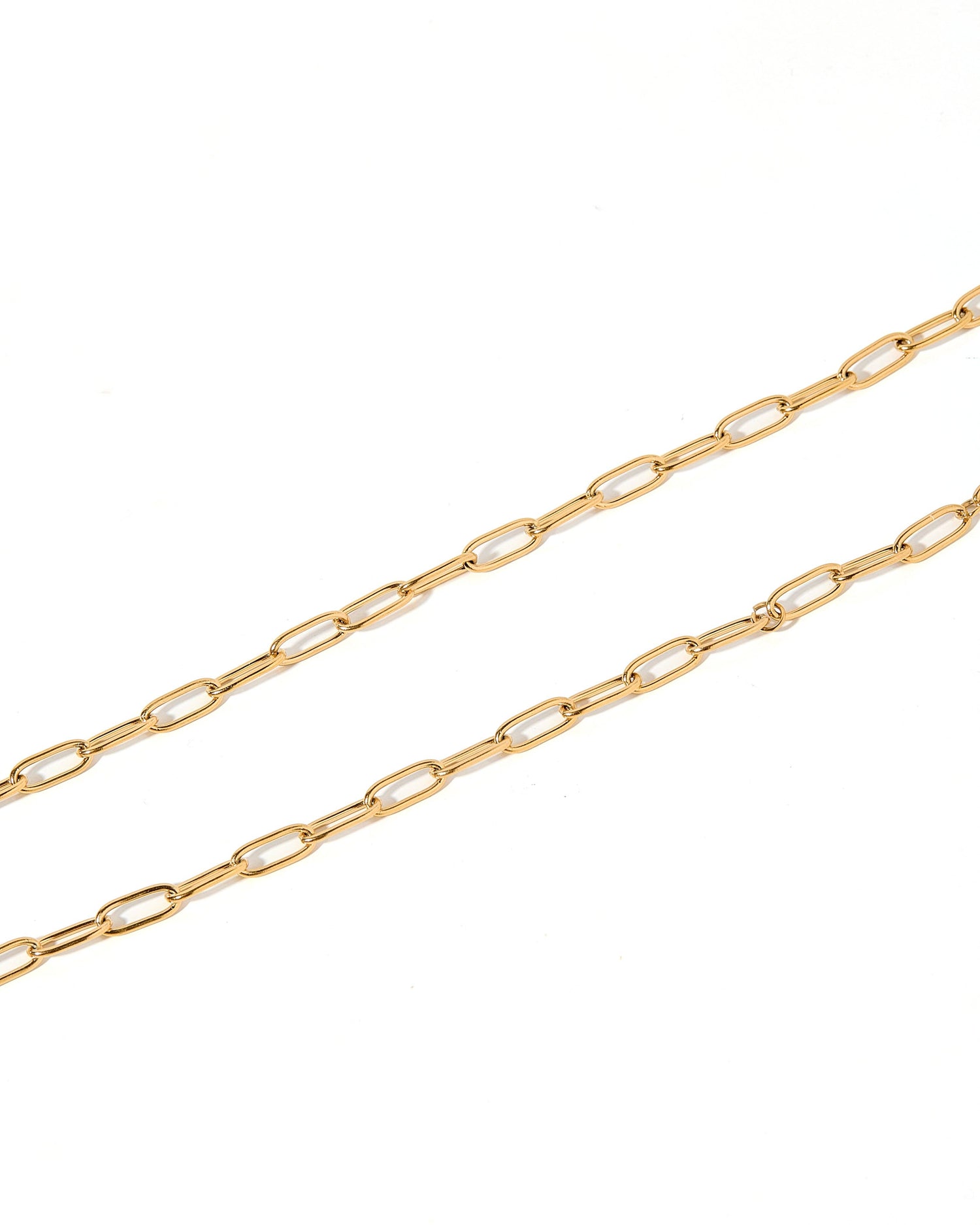 Palmer Paperclip Necklace-Gold