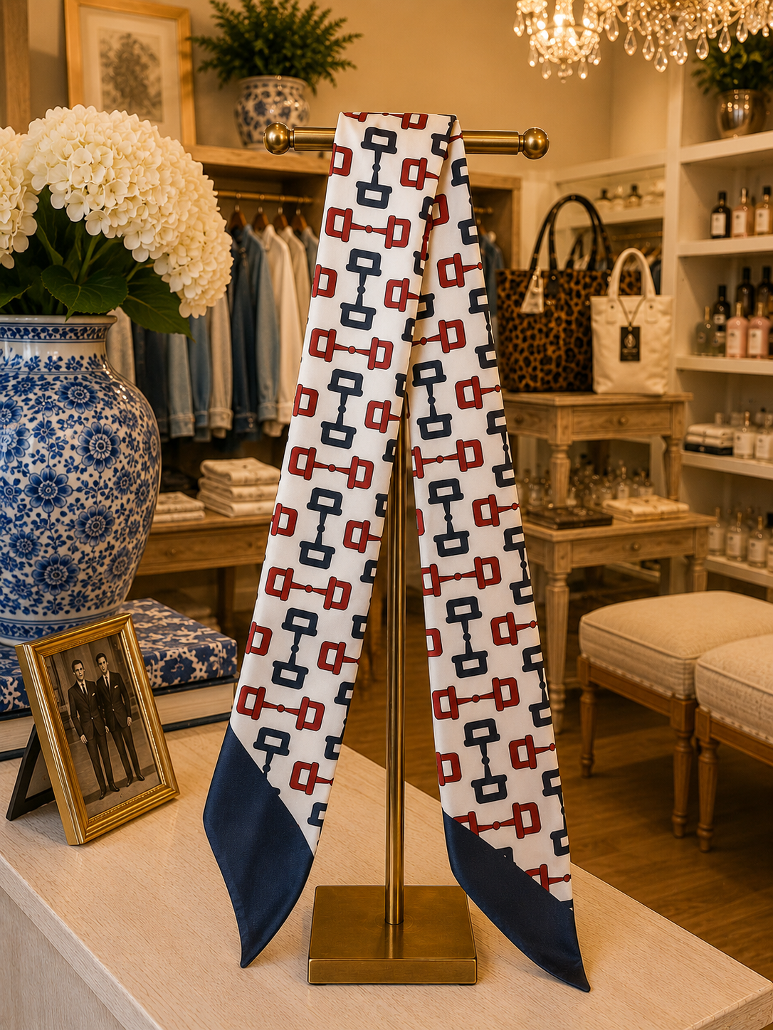 Equestrian Link Reversible Twilly Scarf SW Trading