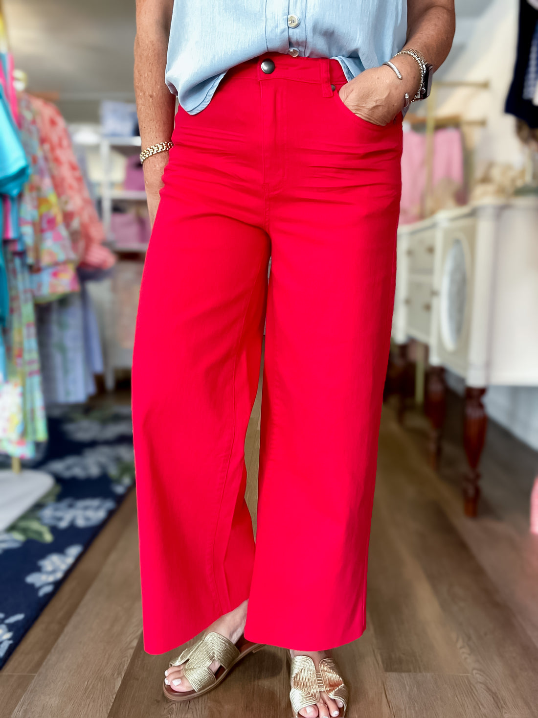 The Hampton Twill Pants – Red Easel