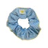 Blue Gingham scrunchie with yellow heart