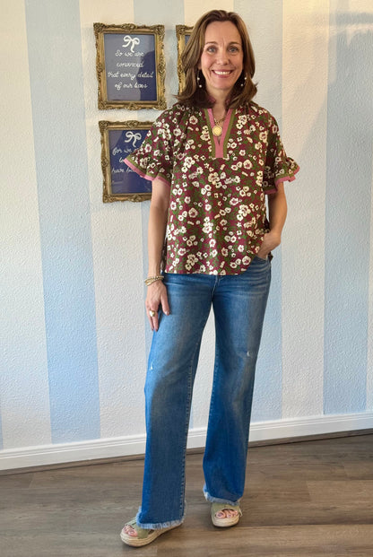 Berry Blossom Blouse Entro