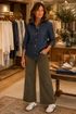 The Hampton Twill Pants – Olive Easel