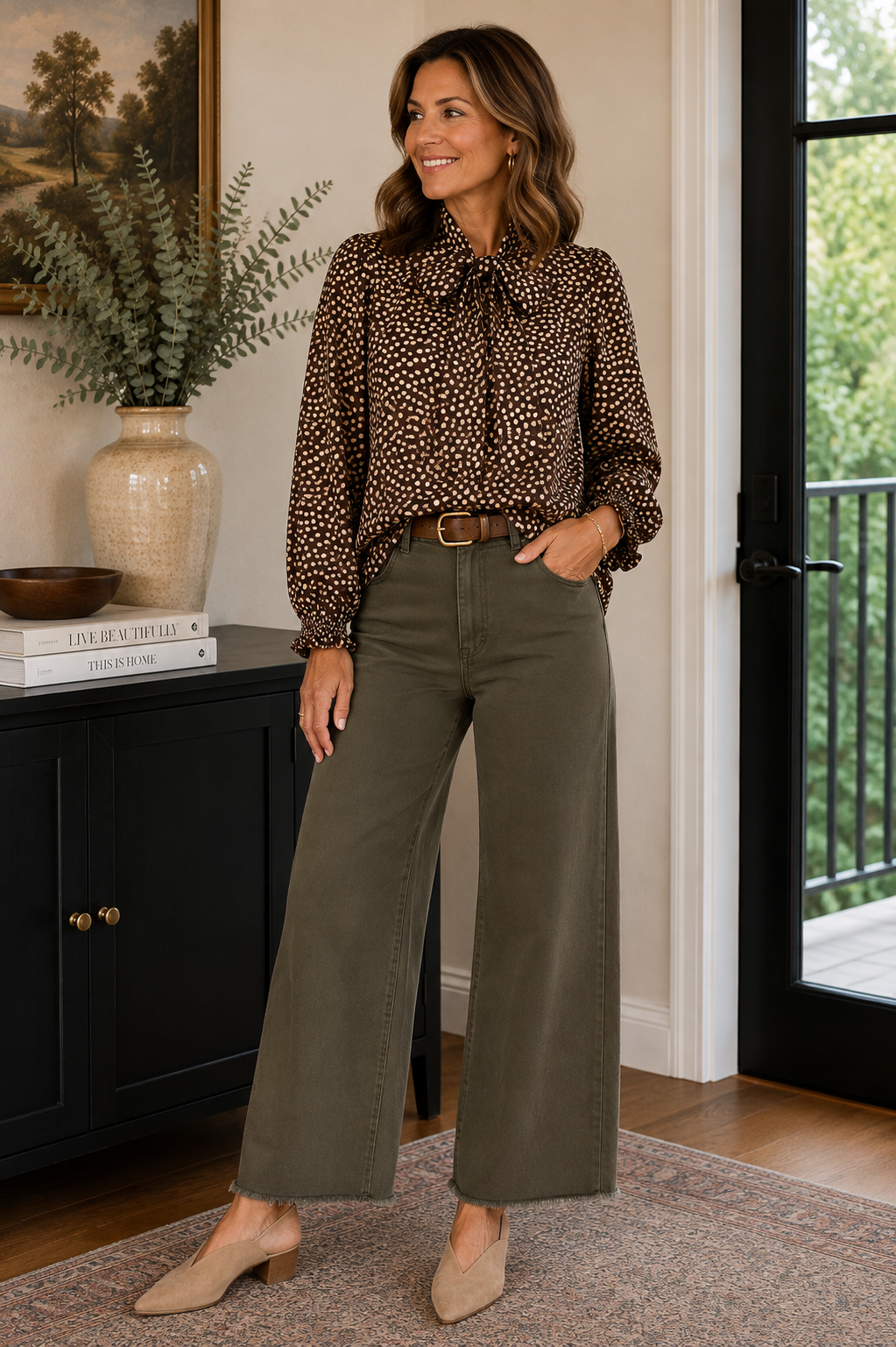 The Blythe Bow Blouse Easel
