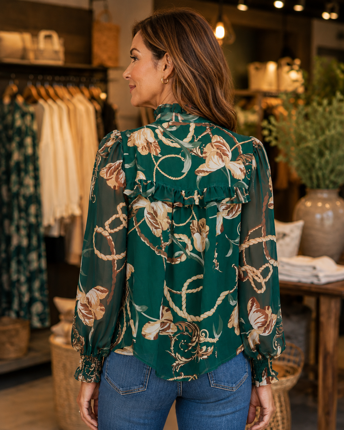 The Equestrian Garden Blouse Fate
