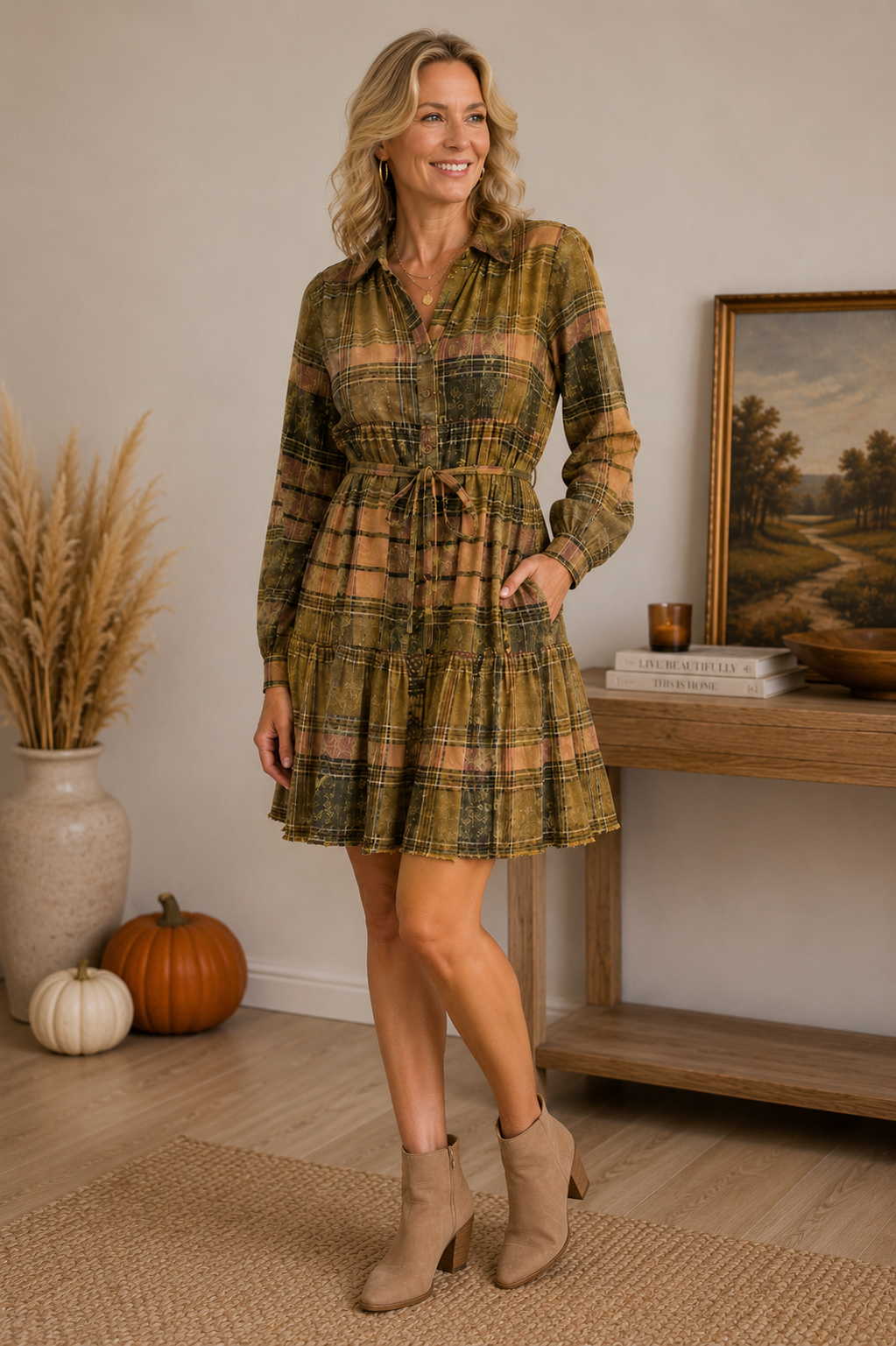 The Autumn Grace Dress Pine Apparel