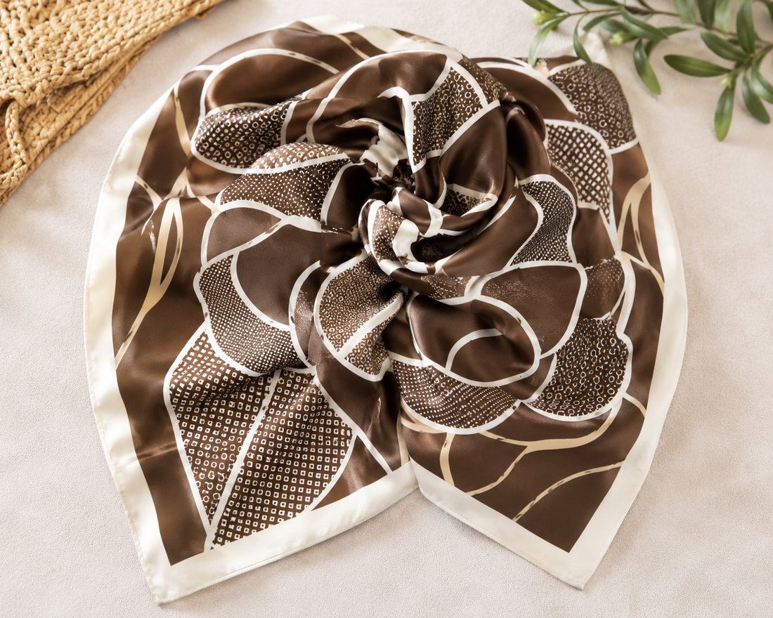Mocha Magnolia Scarf BC Bags