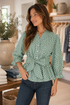 Emerald Charm Blouse Jodifl
