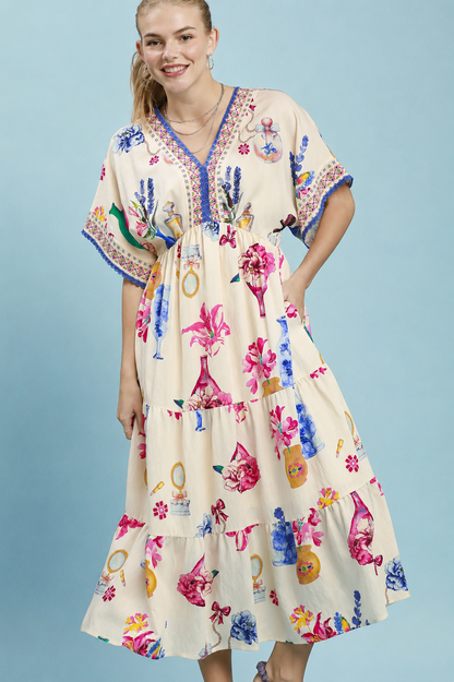 Vanity Blooms Dress Umgee