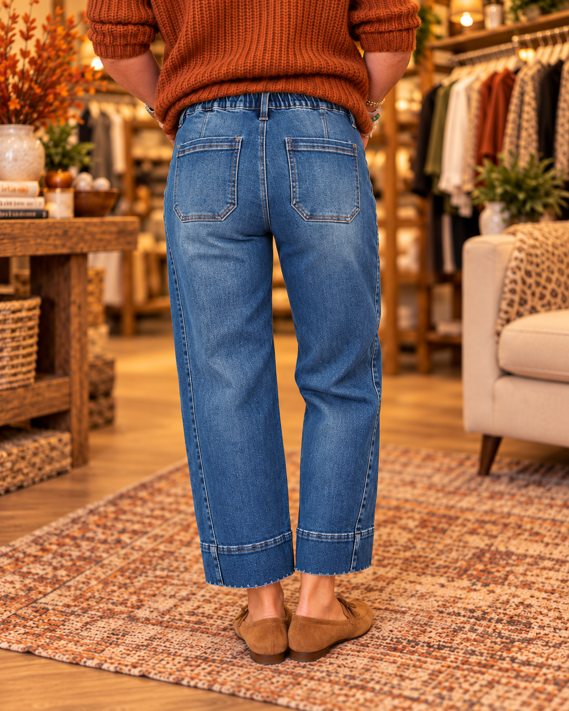 Weekend Barrel Jeans - Medium Wash Risen