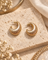 Golden Hour Ribbed Hoops Silver and Accessories